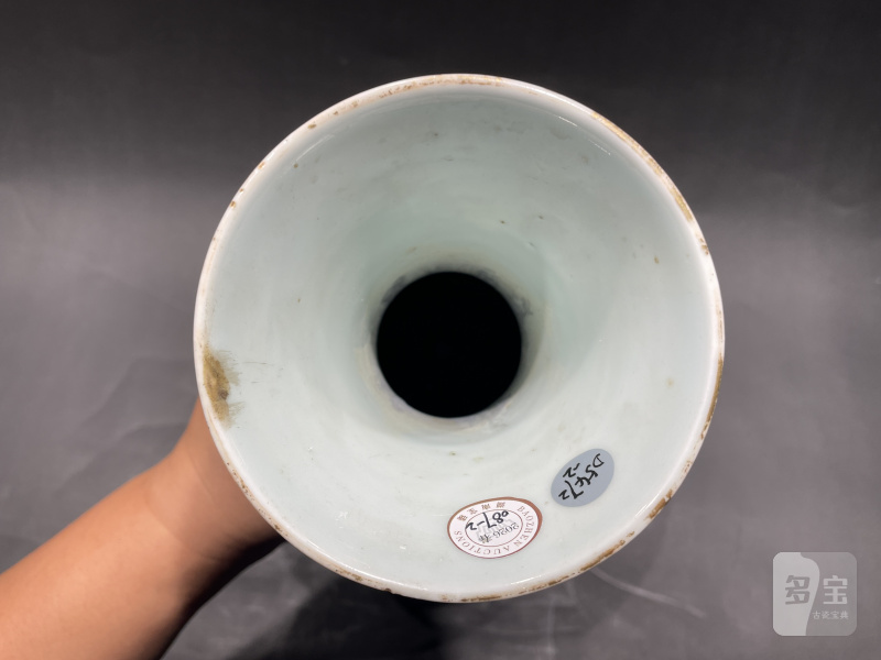 清光绪 粉彩福寿纹赏瓶一对 - 图8